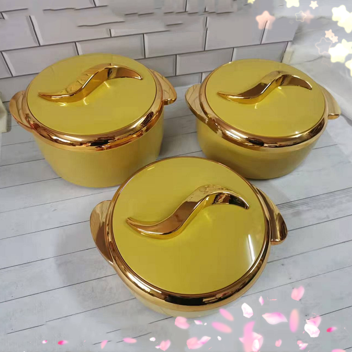 1.5L+2.0L+2.5L Food Container Lunch Box Food warmer hot POT ABS+Stainless Steel Thermal Container Food Warmer 3 PCS set