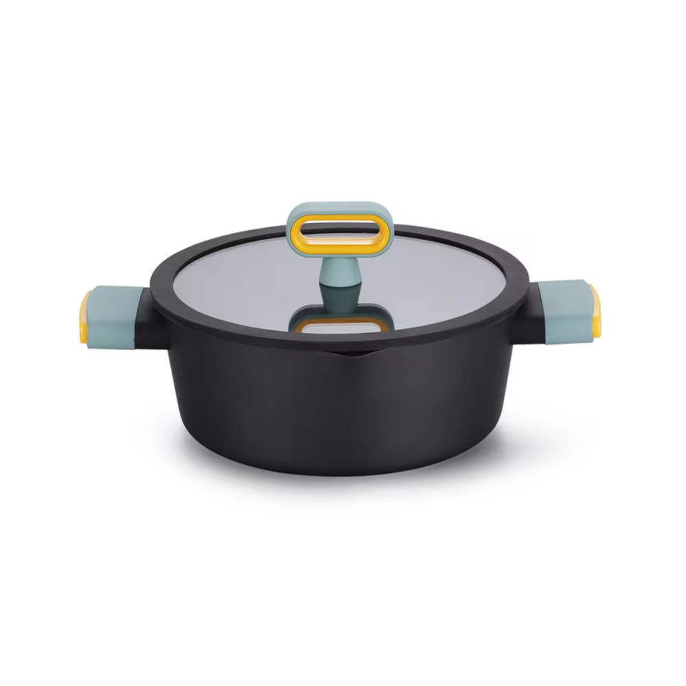 Cookware Set 3 Pieces Soup Pot and Fry Pans Heat-Resistant Cookware Set