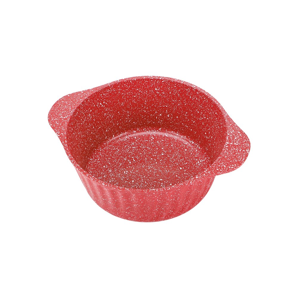 Non-stick cookware set red die cast aluminum casserole set