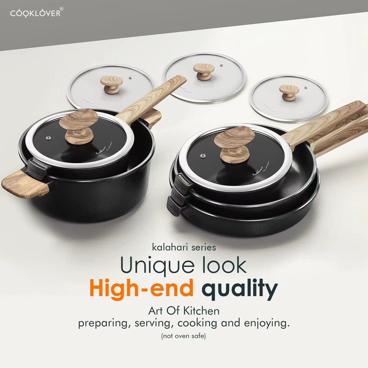 Hot sale 10 pcs Die Cast Aluminium Non-stick Kitchen Cookware Sets kitchen soup pot fry pan High quality soup pot