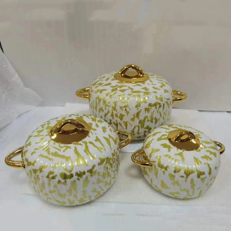 Customized Wholesale custom Unique Design Hot Pot Casseroles Used For Food Serving And Storage Dinnerware And Tableware Casserol