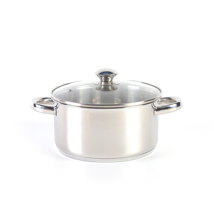 Wholesale customized home kitchen ware casserole SS saucepan stainless steel cooking pot cookware set