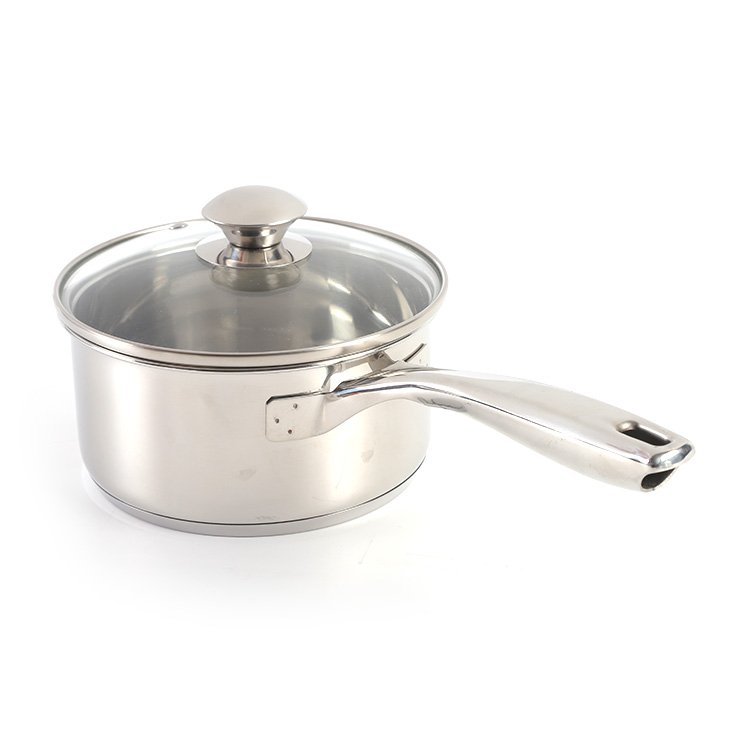 Wholesale customized home kitchen ware casserole SS saucepan stainless steel cooking pot cookware set