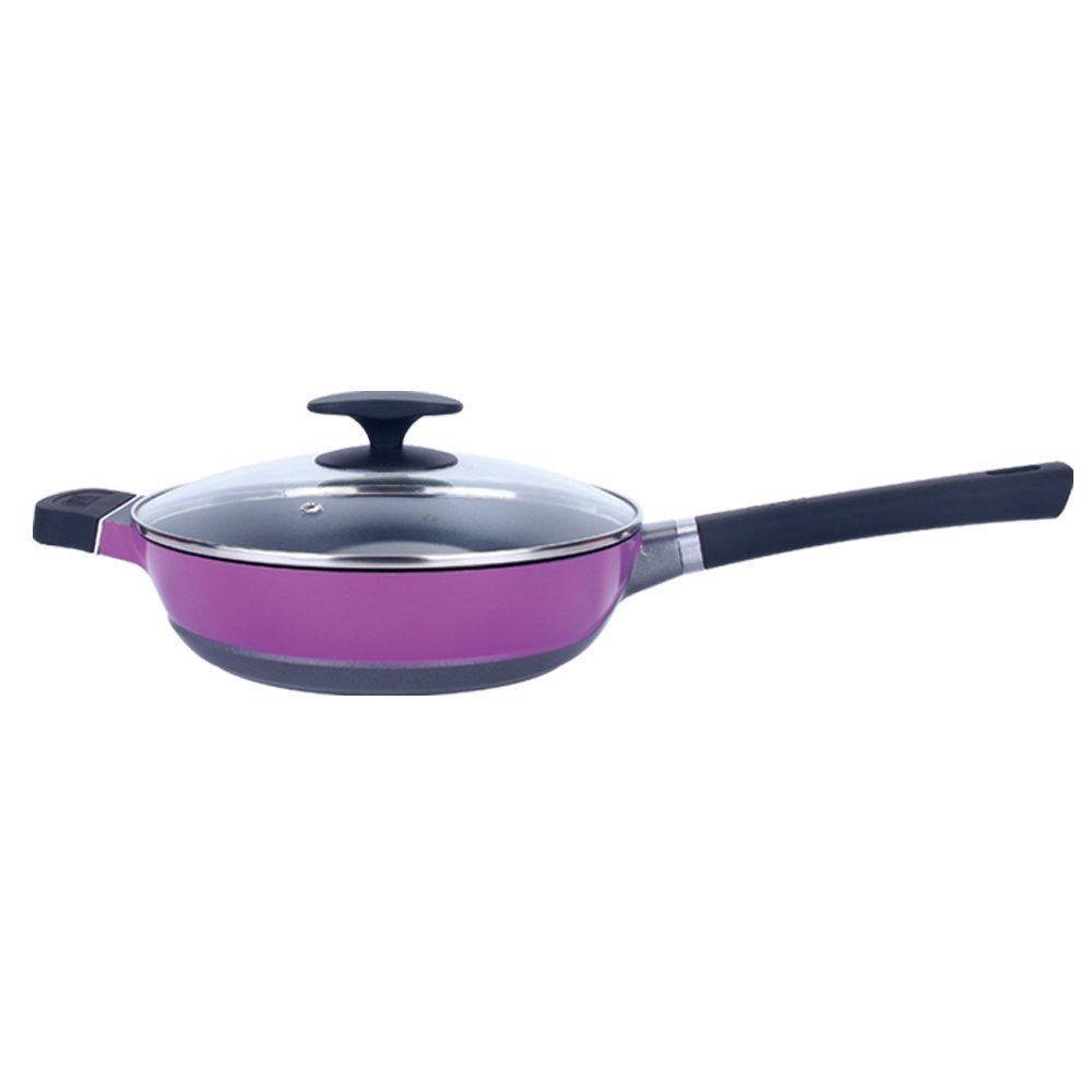 Frypan set 20cm 24cm 28cm of ceramic non stick frying pan set for kitchen home cooking and outdoor camping