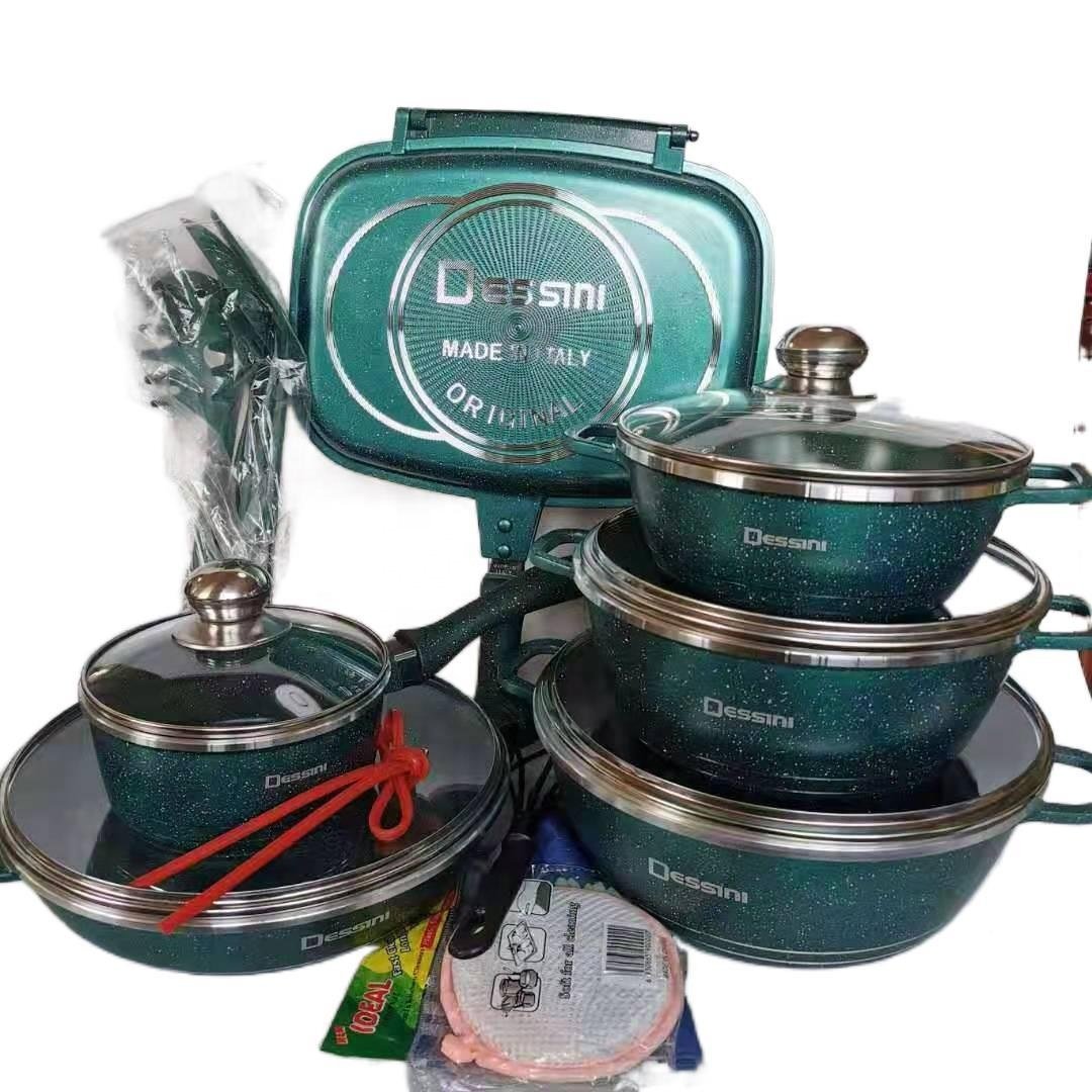 Cooking Casseroles Detachable Handle Cookware Set Bohemian 23pcs Detachable Handle Cookware Set