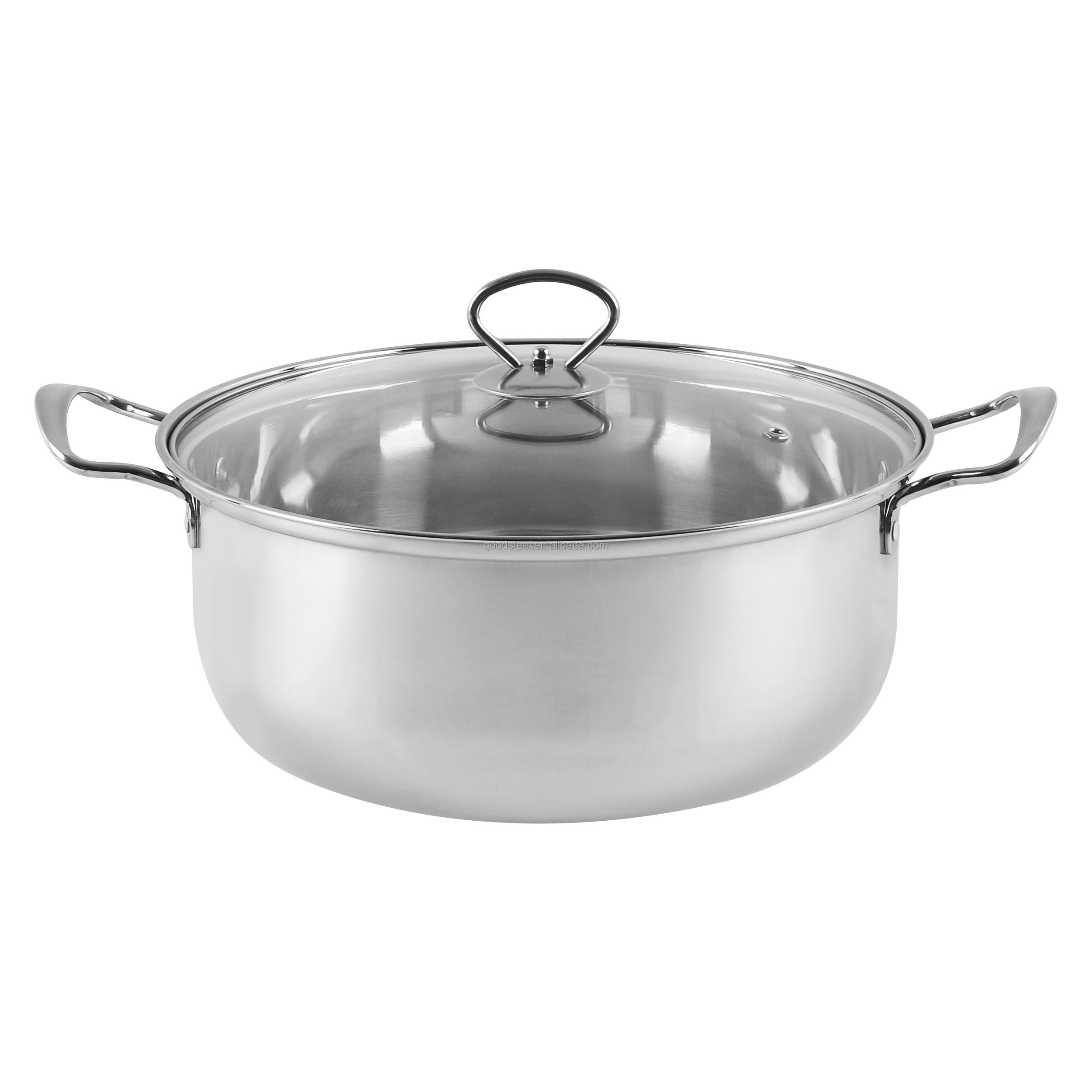 Manufactory 21PCS Stainless Steel Cookware Set Polished Fry Pan and Stockpot for Cooking Soup Kitchen Essentials