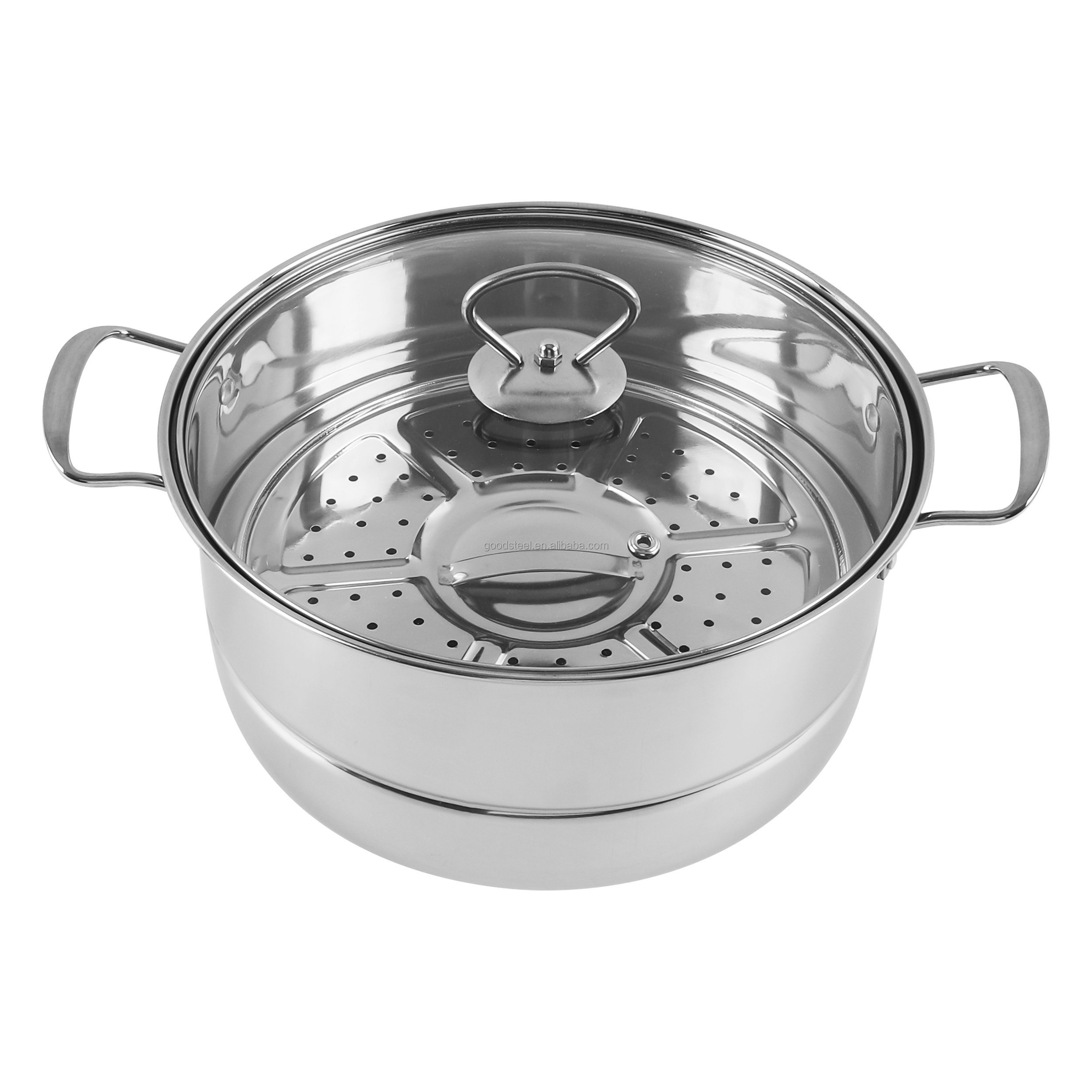 Manufactory 21PCS Stainless Steel Cookware Set Polished Fry Pan and Stockpot for Cooking Soup Kitchen Essentials