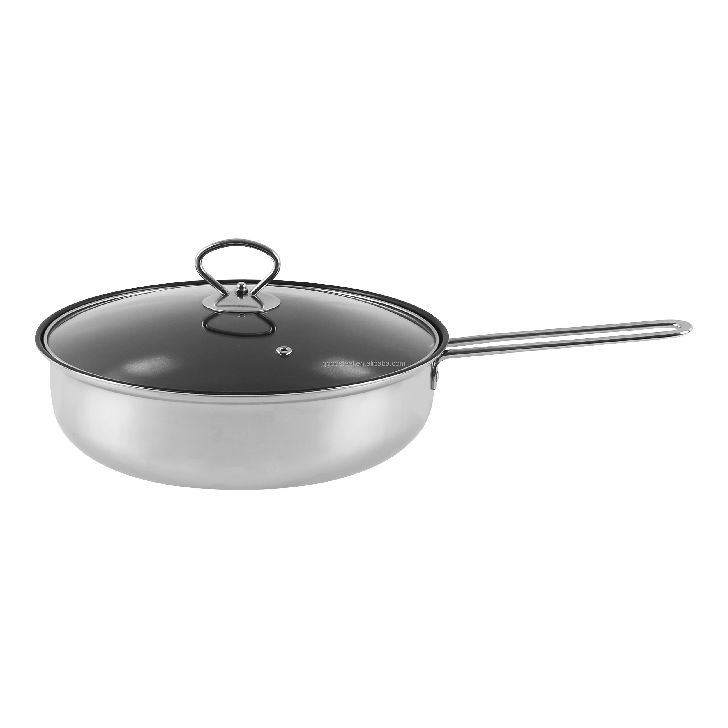 Manufactory 21PCS Stainless Steel Cookware Set Polished Fry Pan and Stockpot for Cooking Soup Kitchen Essentials