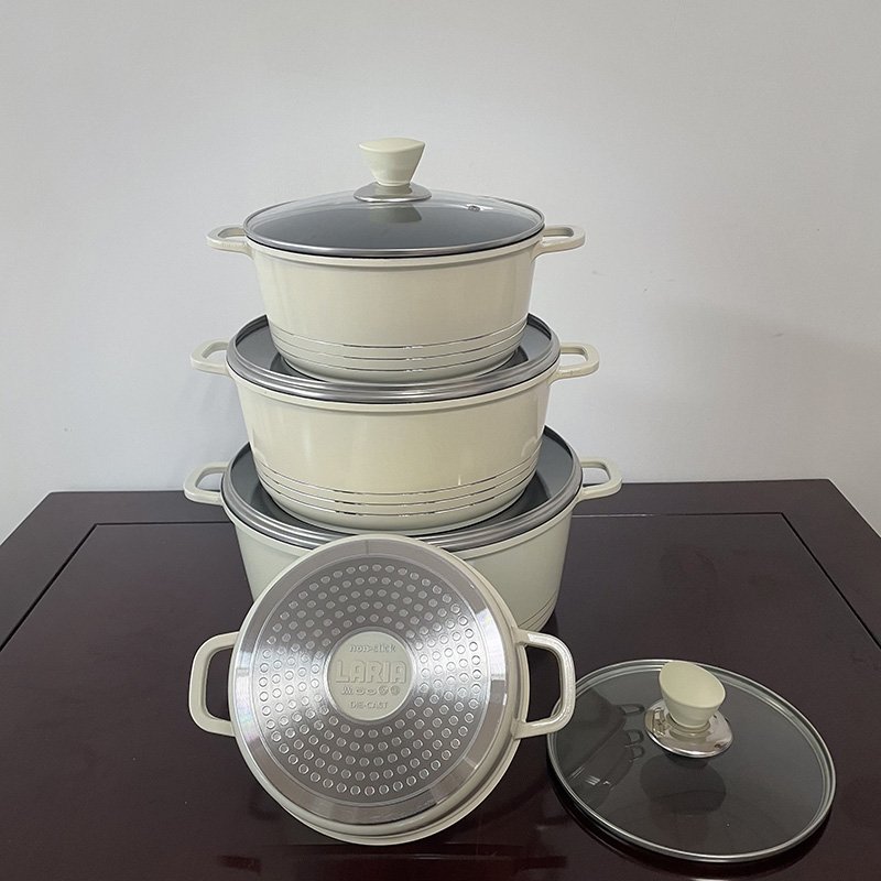High Quality Die Cast Aluminum Non-stick Cookware Sets Home Cooking Pots For Sale