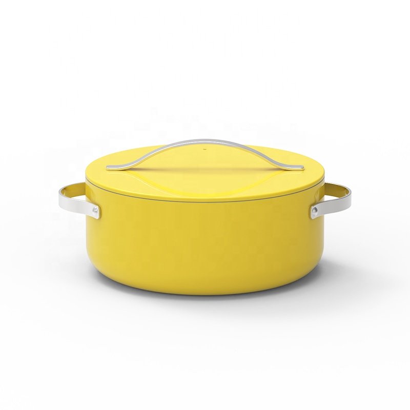 Upmarket cooking pot cookware sets customized color with stainless handle