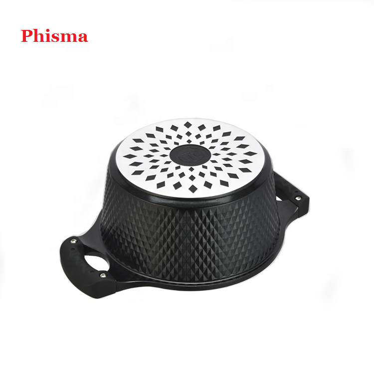 Phsima Hot Sale Aluminium Cast Coating Cooking Granite Kitchen Marble Pots and Pans Nonstick Cookware Sets