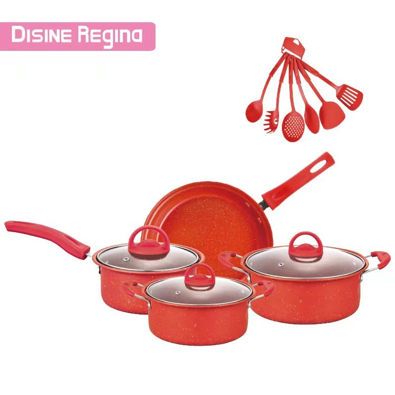 Custom Logo Acceptable 13pieces Cookware Sets New Chinese Style Cookware-Set Casserole