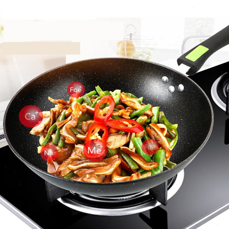 13-Piece Kitchen Cookware Set Multi-Piece Wok Set with Pots and Pans Casserole Sets
