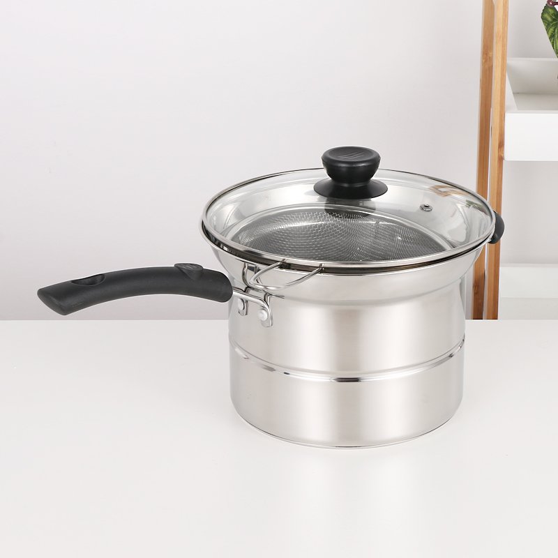 multifunctional cookware set stainless steel kitchen accessories cooking noodle pots pasta pot with strainer
