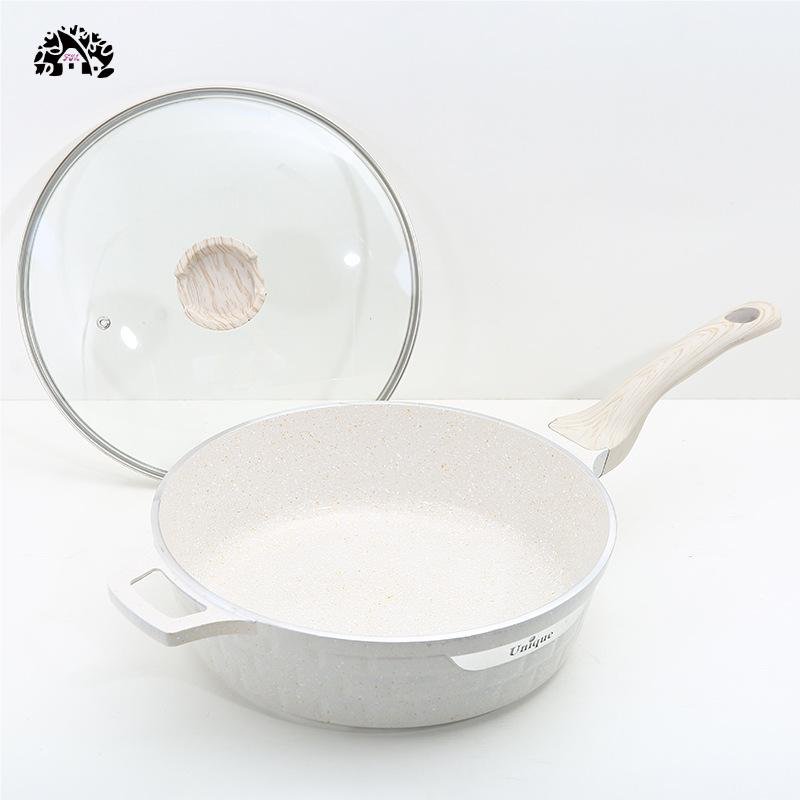 12PCS Die Cast Pots and Pans Nonstick Aluminium Cookware Set Casserole Fry pan