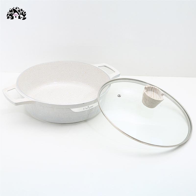 12PCS Die Cast Pots and Pans Nonstick Aluminium Cookware Set Casserole Fry pan