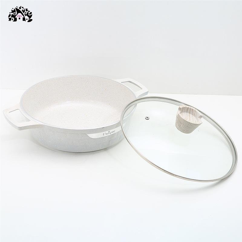 12PCS Die Cast Pots and Pans Nonstick Aluminium Cookware Set Casserole Fry pan