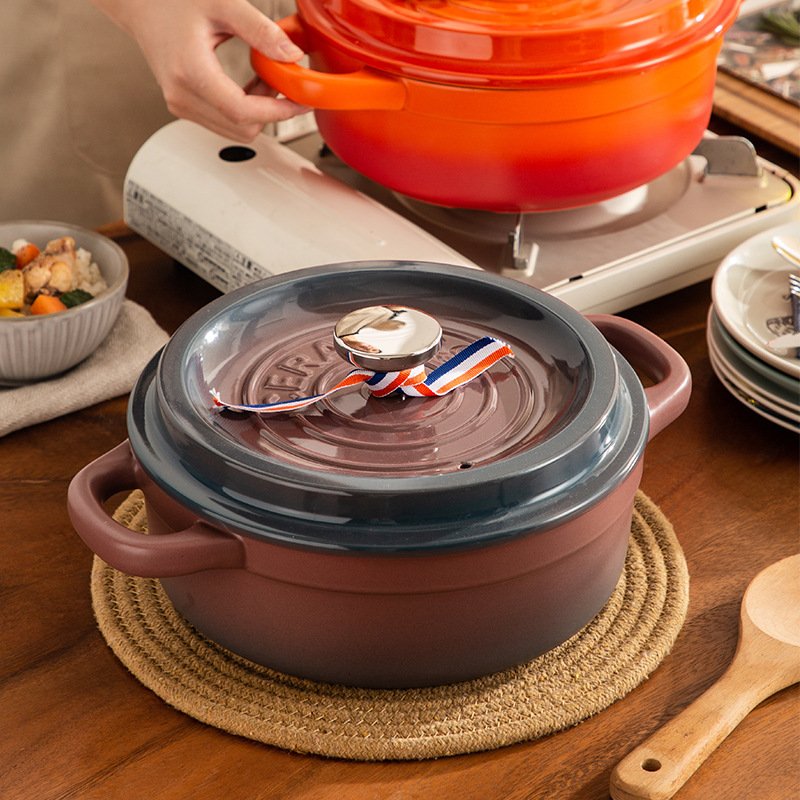 detachable handle black pans cookware health enamel cast iron enamel removable handle nonstick cookware sets