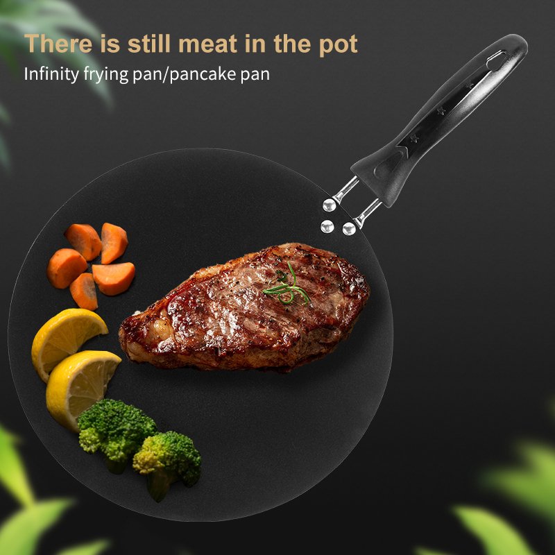 Hot Selling Flat Frying Pan Non-stick Omelette Pancake Steak Pan Non Stick Cookware Set for Home Kitchen Restaurant