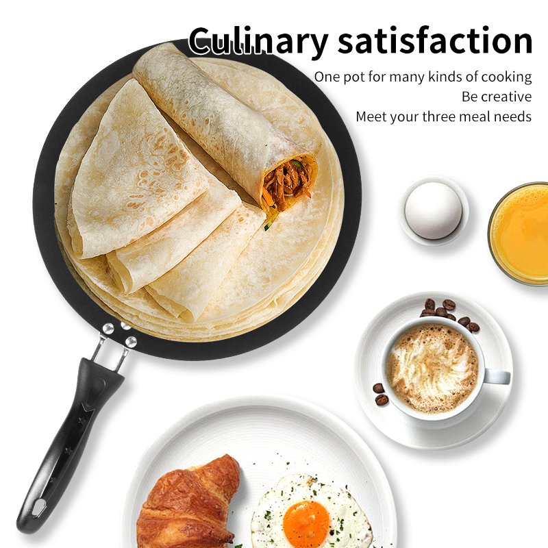 Hot Selling Flat Frying Pan Non-stick Omelette Pancake Steak Pan Non Stick Cookware Set for Home Kitchen Restaurant