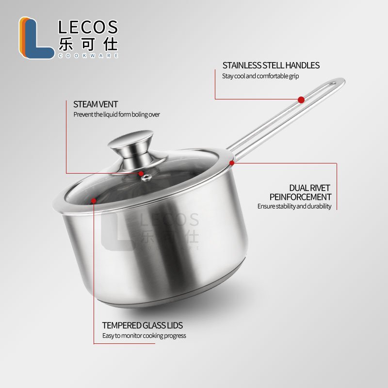 2024 New Product Customizable Korean Style Stainless Steel Cookware Sets 16/18/24cm Kitchen Cook Double Bottom Cooking Pot Set