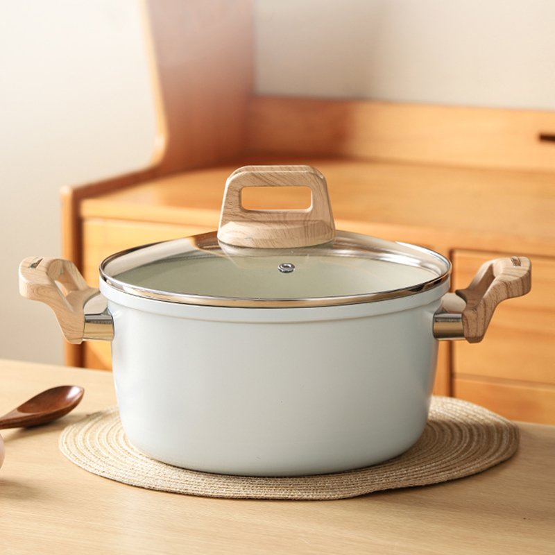Aluminum Alloy Soup Pan Kitchenware Sauce Pan Non-stick Aluminum Cookware Set Steamer Cooking Pan