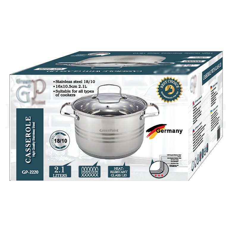 Nonstick kitchen soup stock pots induction cooking pots and pans set casserole stainless steel cookware sets
