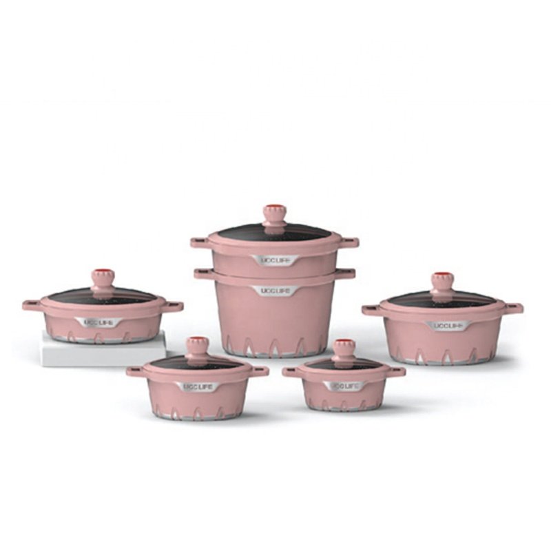 UCCLIFE OEM Non Stick Die Cast Aluminium Cooking Set Cookware kitchen wares wholesale