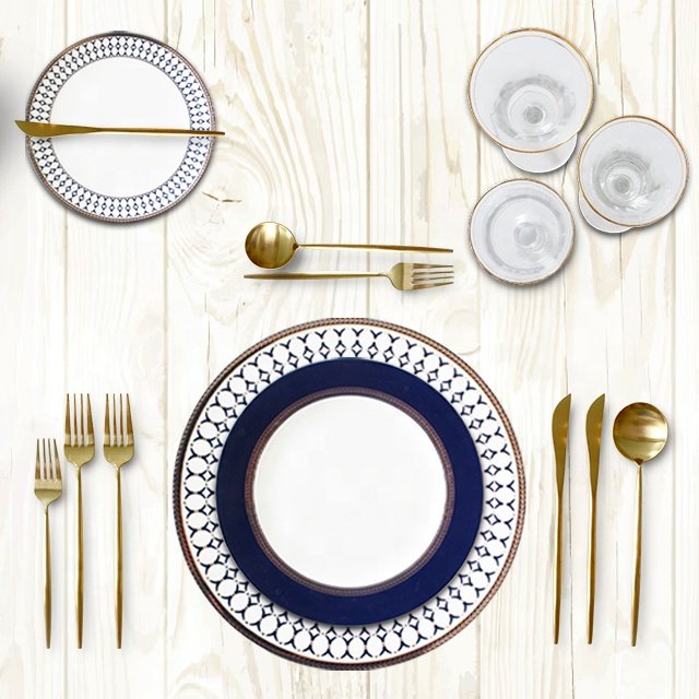 Ceramic dinnerware bowl crockery cookware sets porcelain dinner plate set