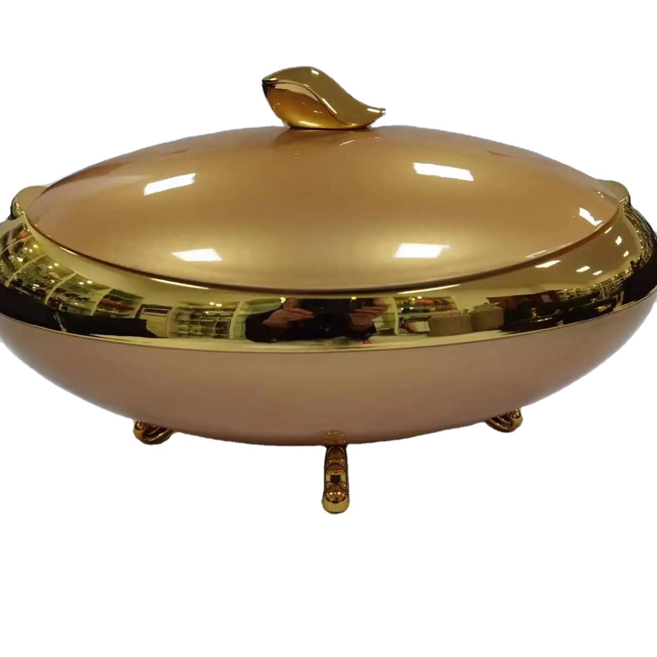 Multi colors 2024 Wholesale ABS+Stainless Steel large Chafing Dishes set 3L/4L/5L/6L thermal hot pot casserole set