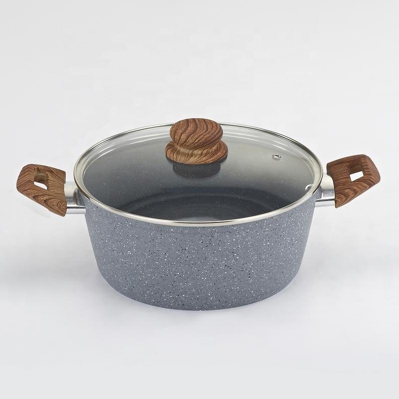 shot blasting aluminum forged cookware set