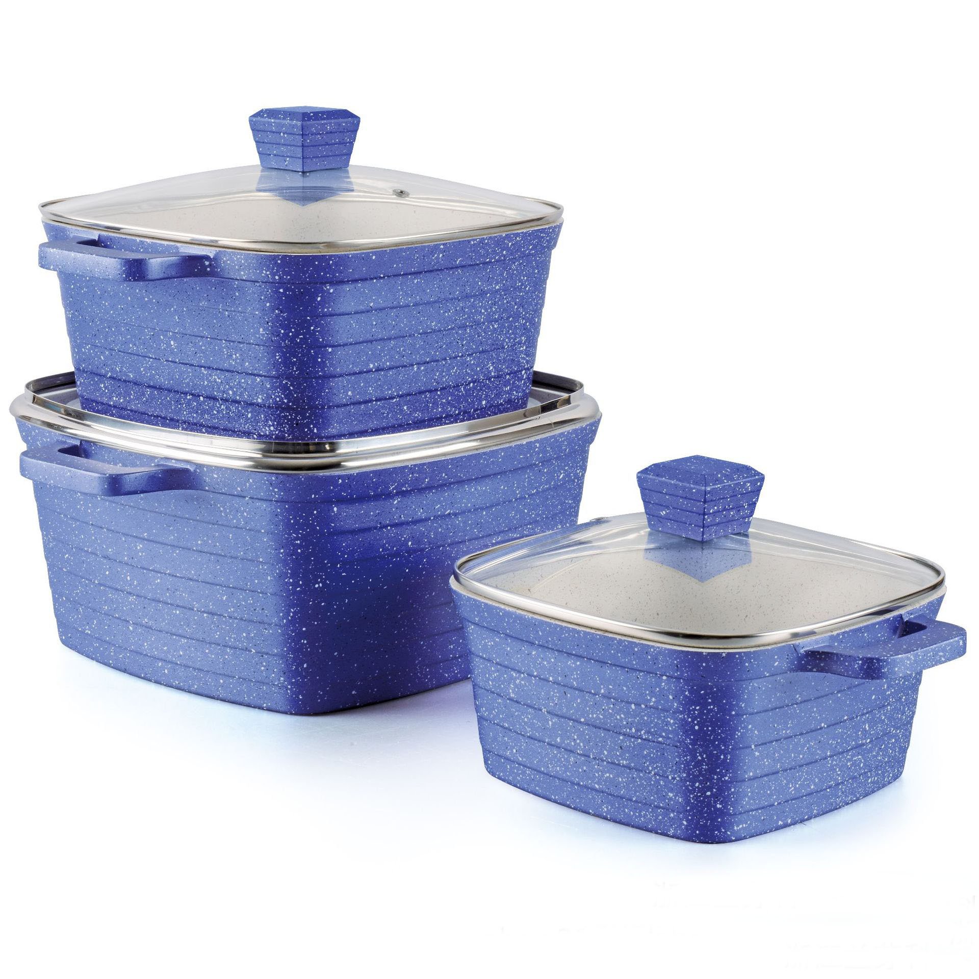 Cooking Casseroles 10 pieces Granite Non Stick Cookware Set Home Use 20+24+28+32+28cm Pot Set Cookware Set Cooking