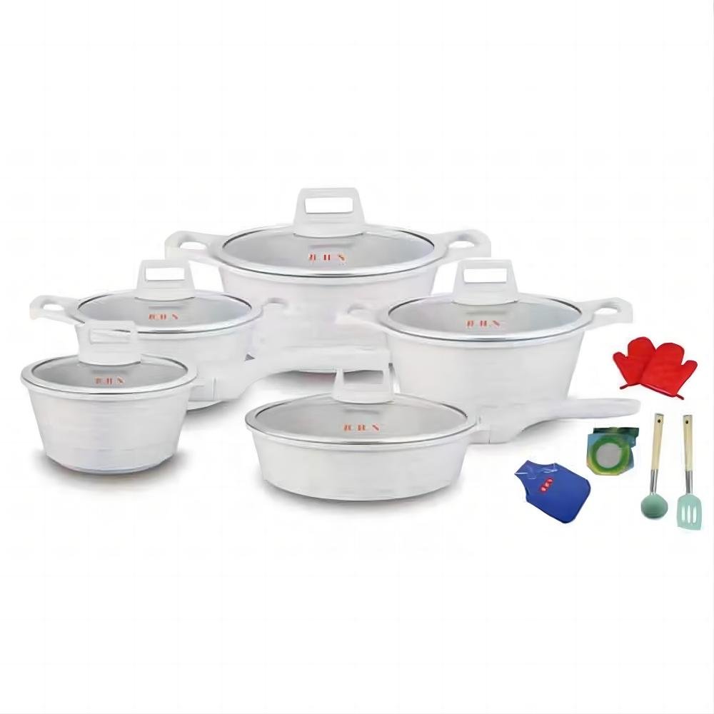New Home Die-Cast Aluminium Non-Stick Soup Pot Set Ceramic Cookware with Non-Stick Feature