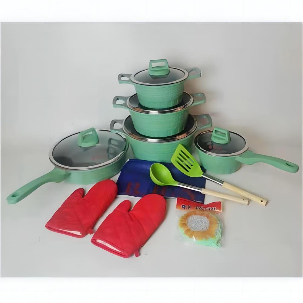 New Home Die-Cast Aluminium Non-Stick Soup Pot Set Ceramic Cookware with Non-Stick Feature