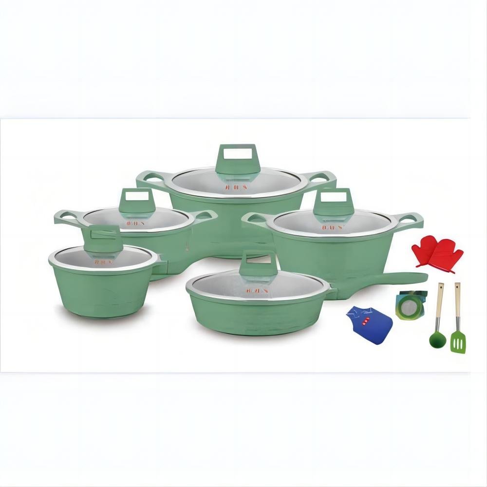 New Home Die-Cast Aluminium Non-Stick Soup Pot Set Ceramic Cookware with Non-Stick Feature
