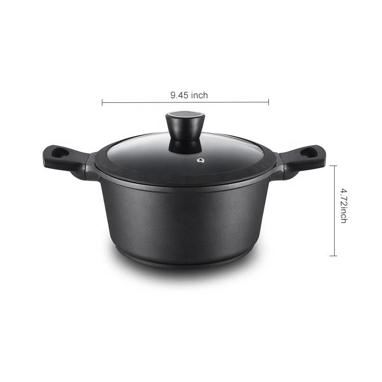 High Durability Nonstick Coating Induction Kitchen Aluminum Cooking Cookware Sets 10 Pcs Pots And Pans Set