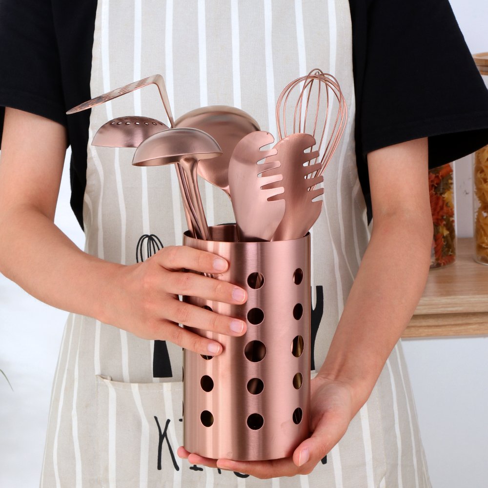 Wholesale Kitchen Utensils Chopsticks Tube Soup Ladle Colander Set Egg Stirrer Cookware Set