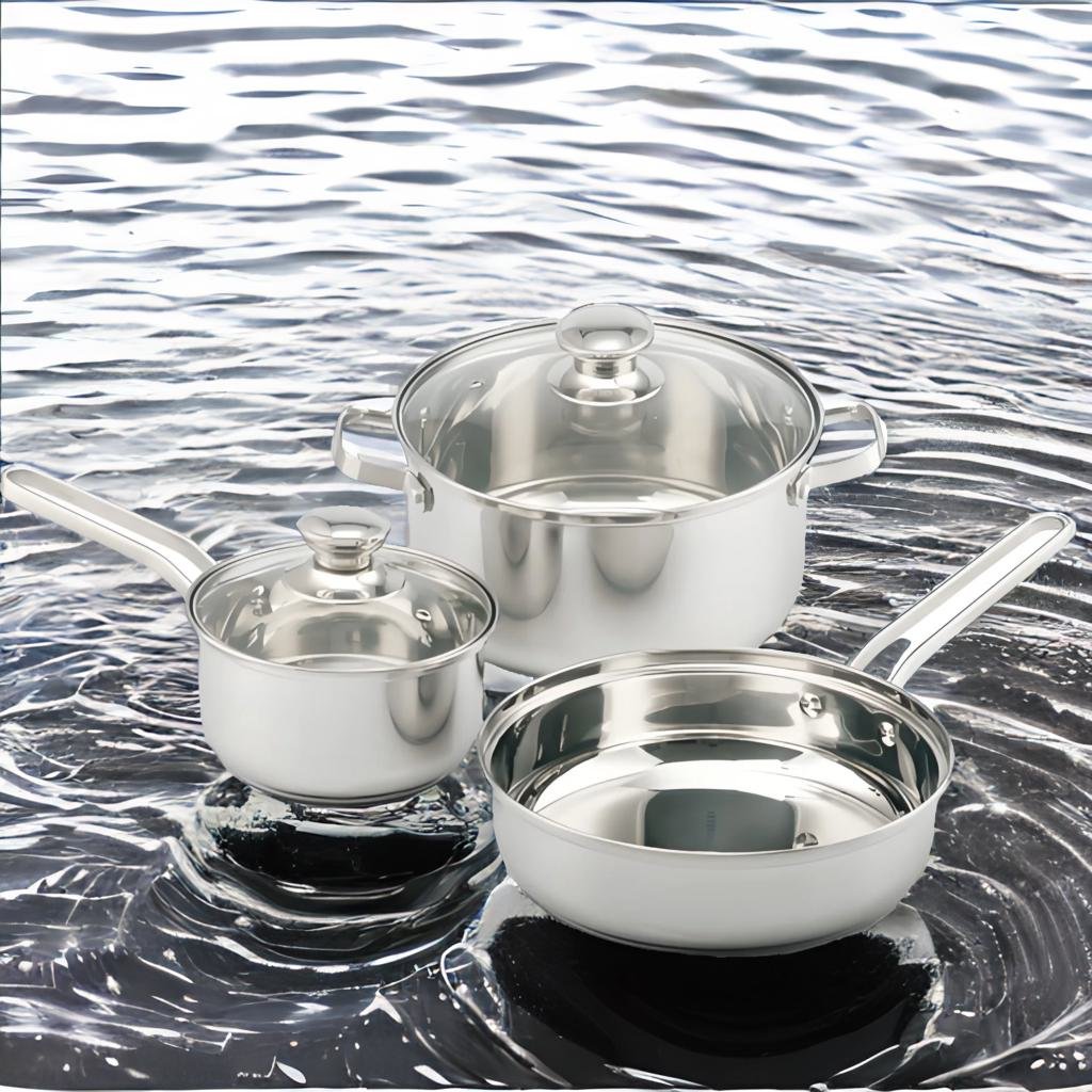 Factory direct sales customizable multi combination 304 stainless steel kitchen set cookware