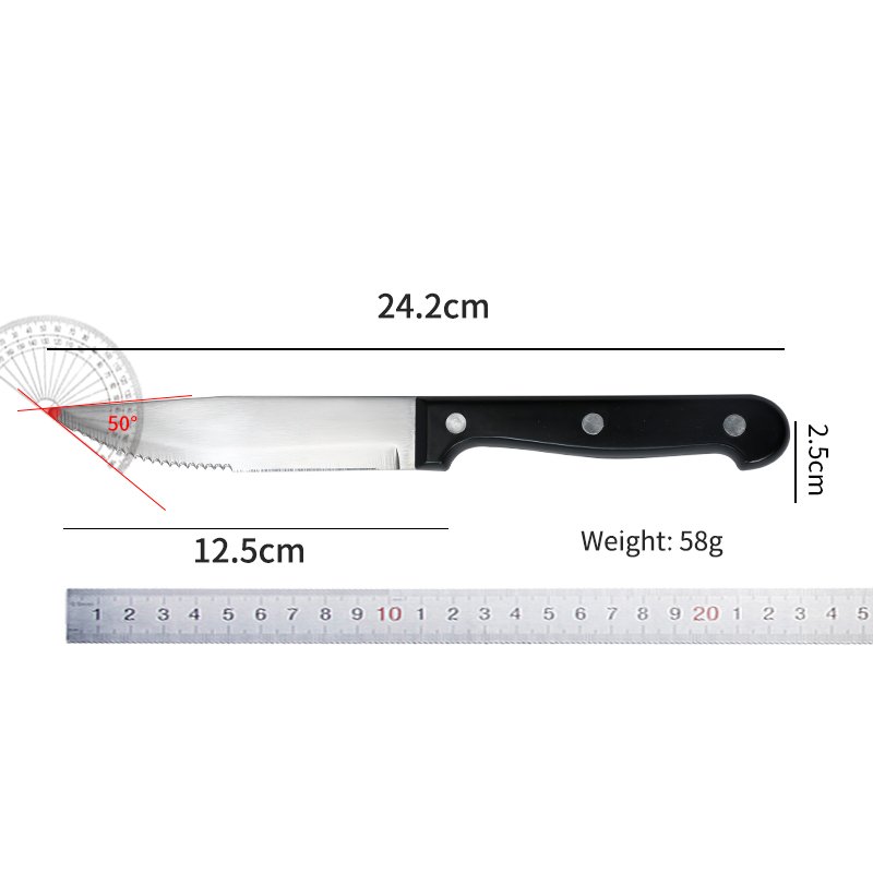 6 piece steak knife set PP handle