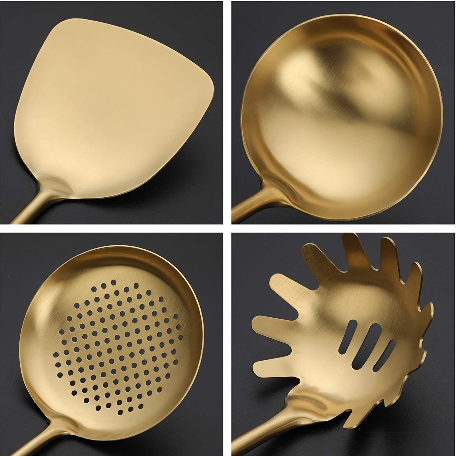 Wholesale Heat Resistant Baking Cookwares Tool Accessories Reusable Stainless Steel Support Kitchen Cooking Utensil Set
