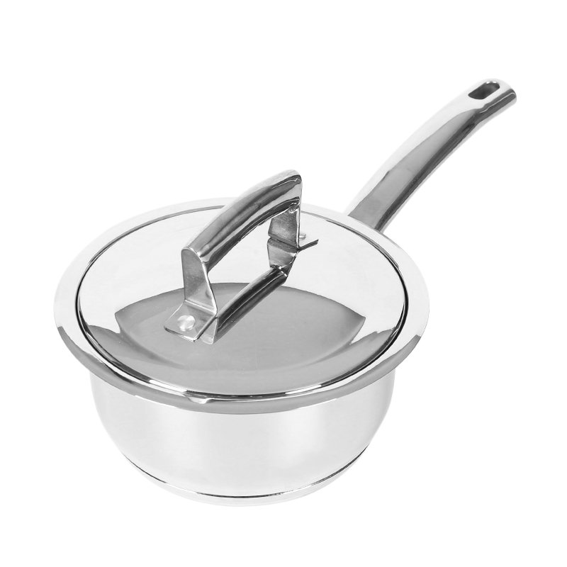 4 pieces home cooking 304 stainless steel cookware set frying pan sauce pot soup pan kitchen
