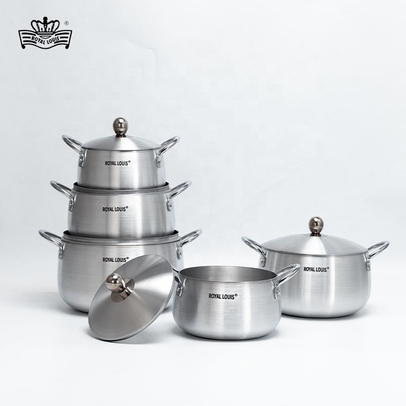 New 10PCS aluminum cooking pot set with lid caldero pot cookware set aluminum kitchen soup pot stockpot kitchen utensils