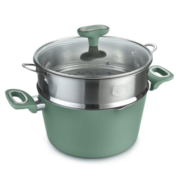 10pcs cooking utensil set non stick cookware sets new design cookingware set with silicone tools and steamer