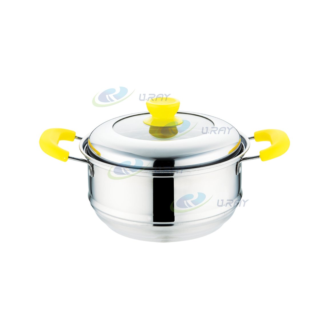 Industry expert hotpot nonstick cookware sets pots kitchenwares with color handle