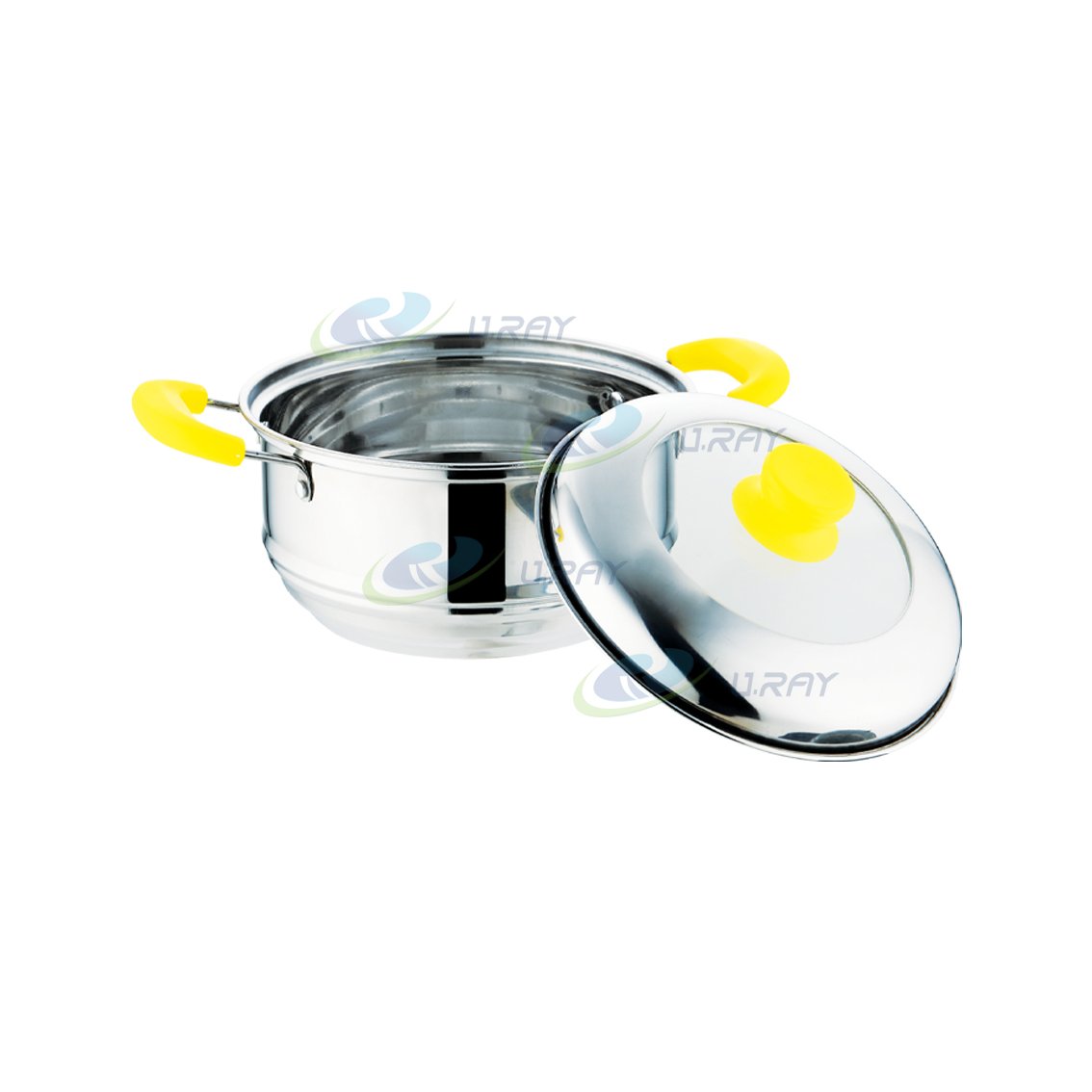 Industry expert hotpot nonstick cookware sets pots kitchenwares with color handle