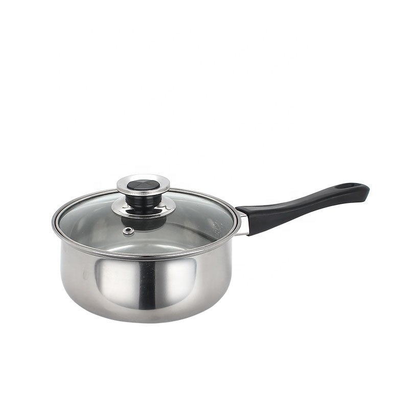 stainless steel kitchenware 12pcs cookware set with black bakelite