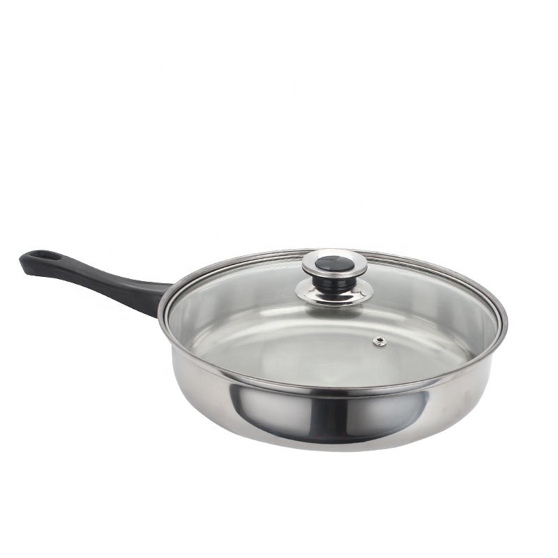 stainless steel kitchenware 12pcs cookware set with black bakelite