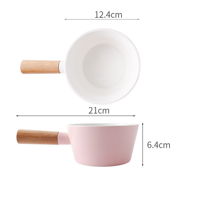 Cute Ceramic Soup Stock Pot Cookware Set Non Stick Ceramic Soup Stock Cooking Pot