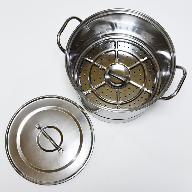 Hot Sale 4pcs Stainless Steel Steamer Pots Set Food Steamer Pot Stock Pot Stainless Cookware Set