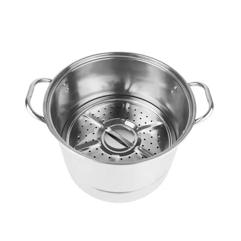 Hot Sale 4pcs Stainless Steel Steamer Pots Set Food Steamer Pot Stock Pot Stainless Cookware Set
